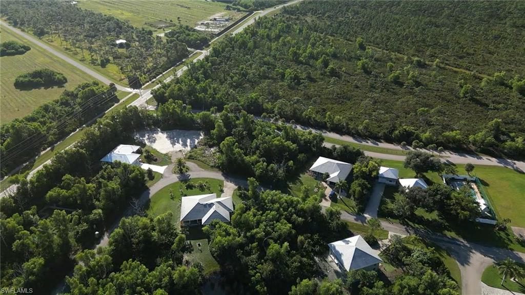 Image 4: Aerial view of property's location with rural landscape