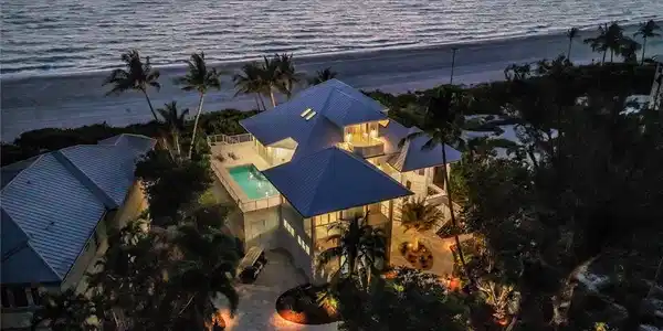 Image 3: Birds eye view of property featuring a water view