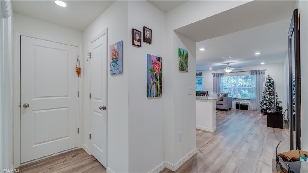 Image 3: Hall featuring recessed lighting and light wood finished floors
