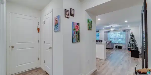 Image 3: Hall featuring recessed lighting and light wood finished floors