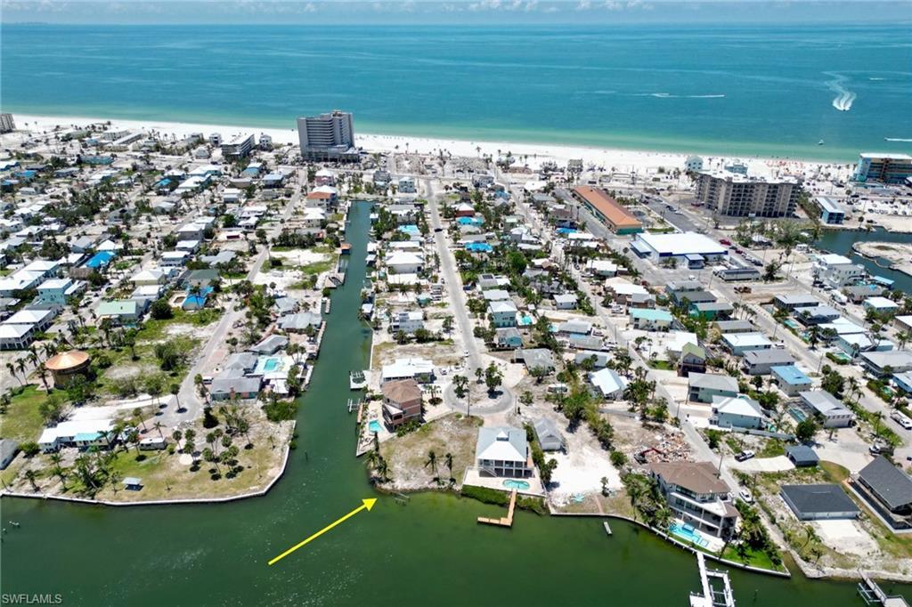 Image 1: Drone / aerial view with a view of city and a water view