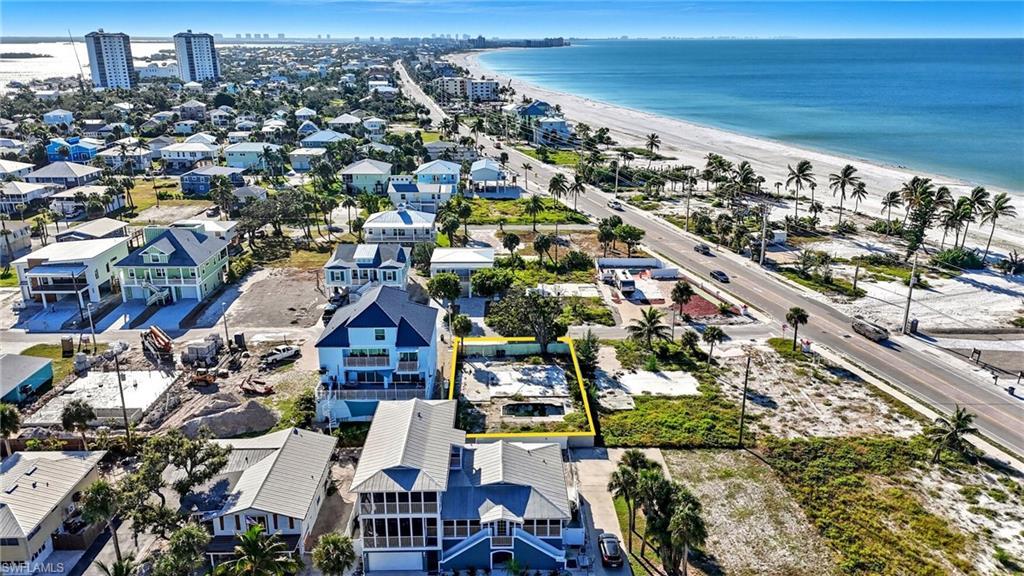 Image 1: Aerial view of Lot near beach - Virtually Edited Image