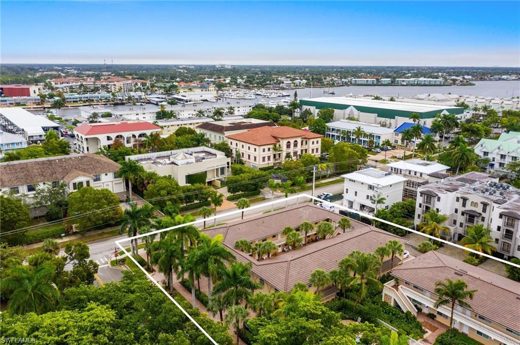 Image 2: Aerial overview of property's location with property parcel outlined