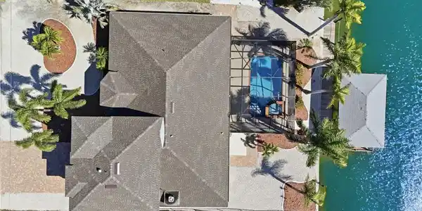 Image 3: Drone / aerial view of a large body of water - Virtually Edited Image
