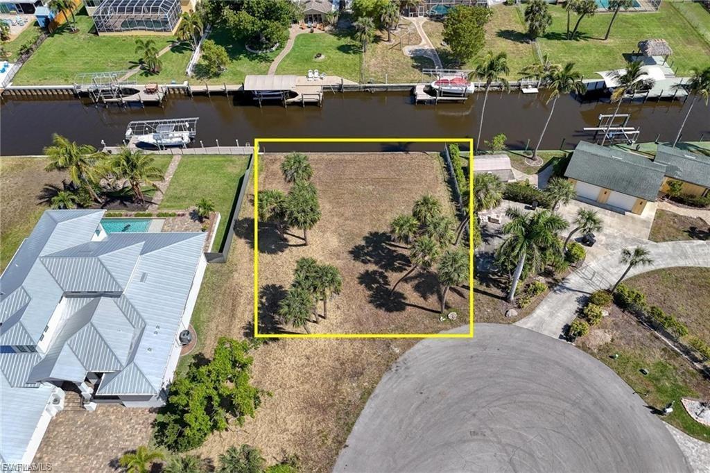 Image 1: Aerial view of property's location with property parcel outlined