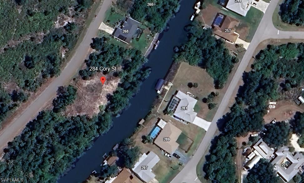 Image 3: Aerial view featuring a water view