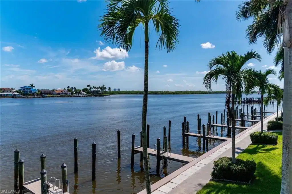 Image 1: Dock area with a water view