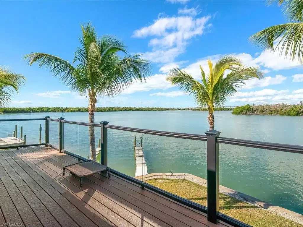 Image 1: Dock area with a water view