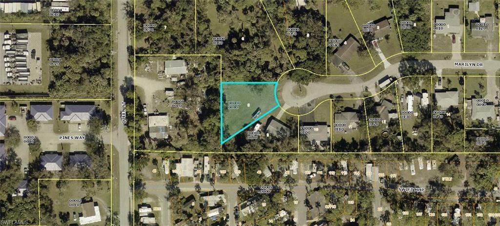 Image 3: Aerial overview of property's location with property boundaries highlighted