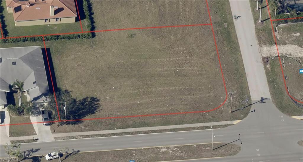 Image 1: Aerial view of property's location with property boundaries highlighted