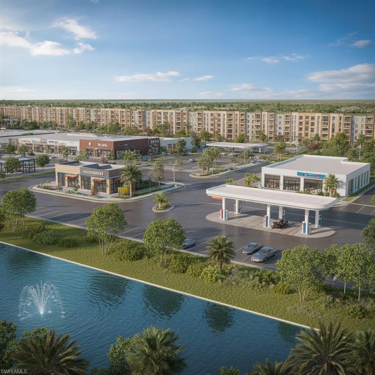 Image 2: Aerial view of apartment complex / building