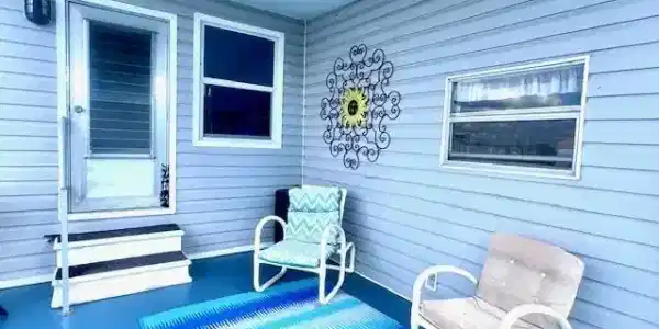 Image 2: Covered Patio at waterfront
