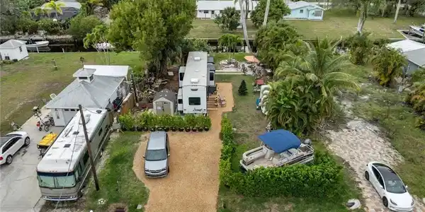 Image 4: Aerial perspective of suburban area
