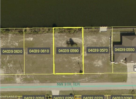 Image 2: Aerial map of property and surrounding area with property parcel outlined