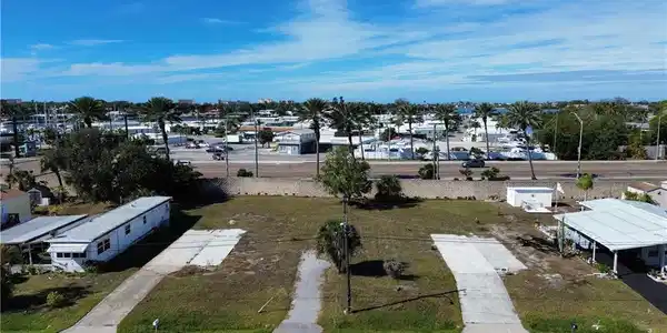 Image 2: Aerial perspective of suburban area