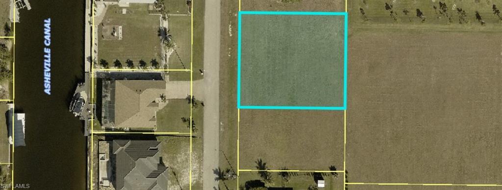 Image 2: Aerial view of property's location with property parcel outlined