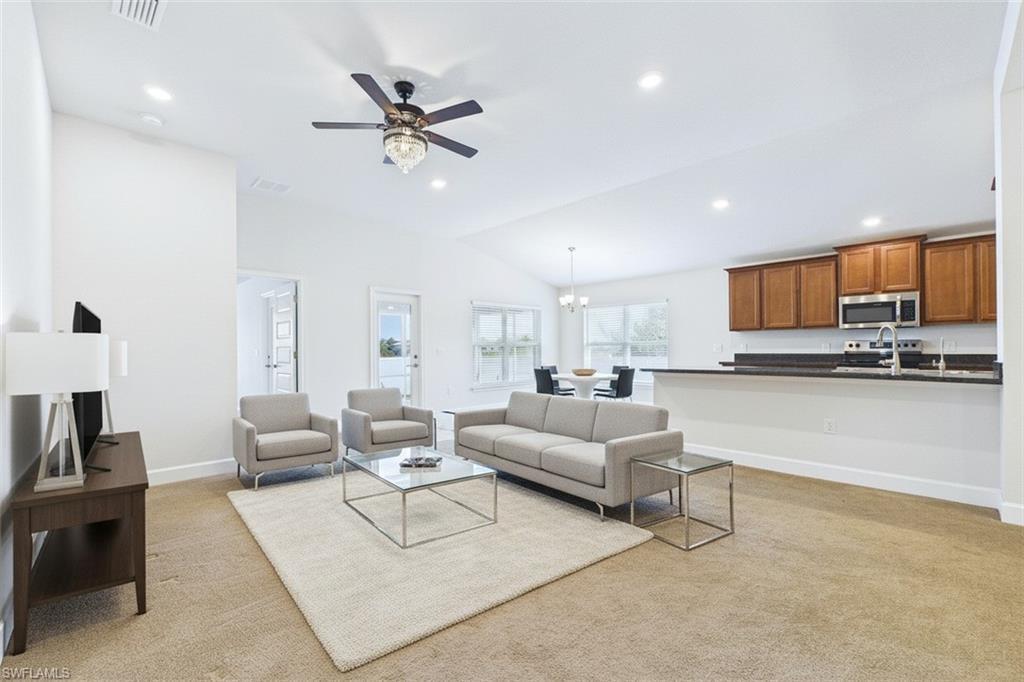 Image 4: Living Room Virtually Staged to show size.