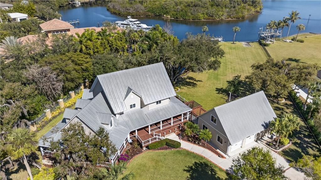 Image 2: Aerial view of a Caloosahatchee River