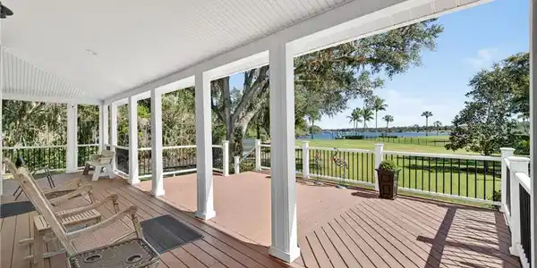 Image 4: Deck with a river view