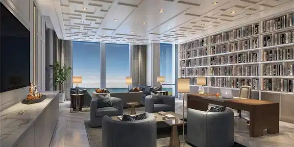 Image 3: LIBRARY / OFFICE WITH A VIEW