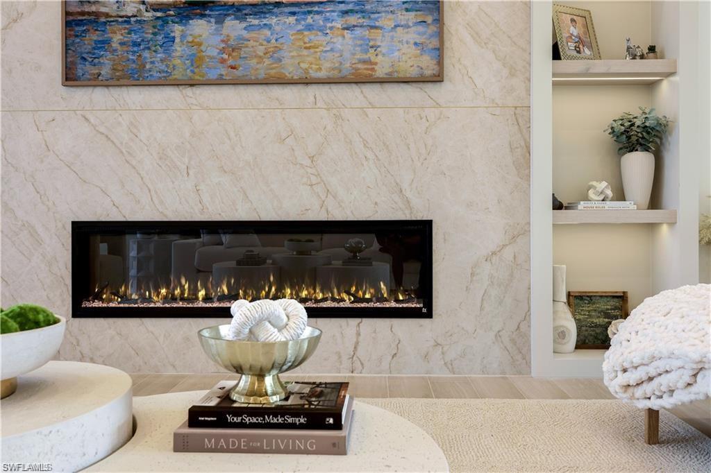 Image 3: Detailed view of a fireplace