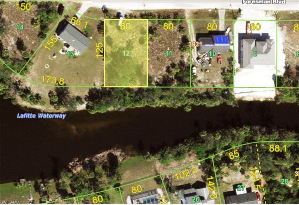 Image 2: Aerial map of property and surrounding area with property boundaries highlighted