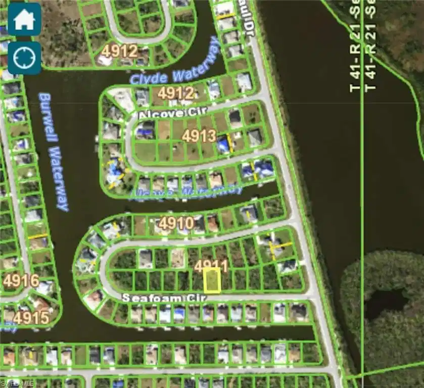 Image 1: Aerial map of property and surrounding area