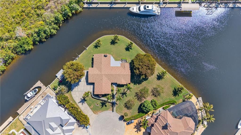 Image 1: Bird's eye view of a nearby body of water