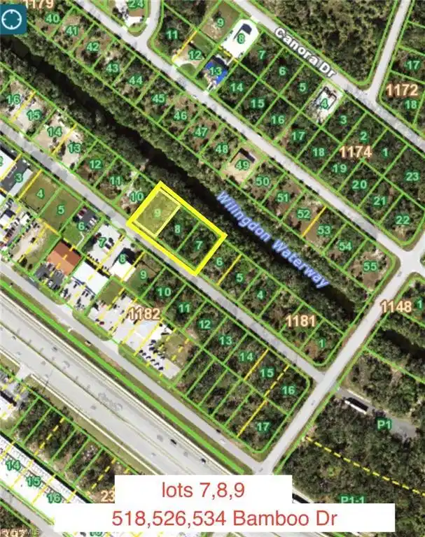 Image 1: Map of property location with property parcel outlined