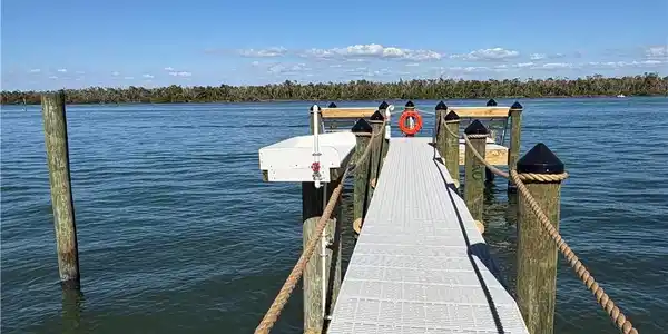 Image 2: Dock with a water view