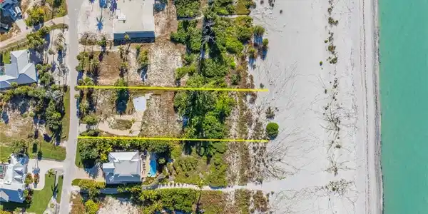 Image 2: Aerial view of property's location with property boundaries highlighted