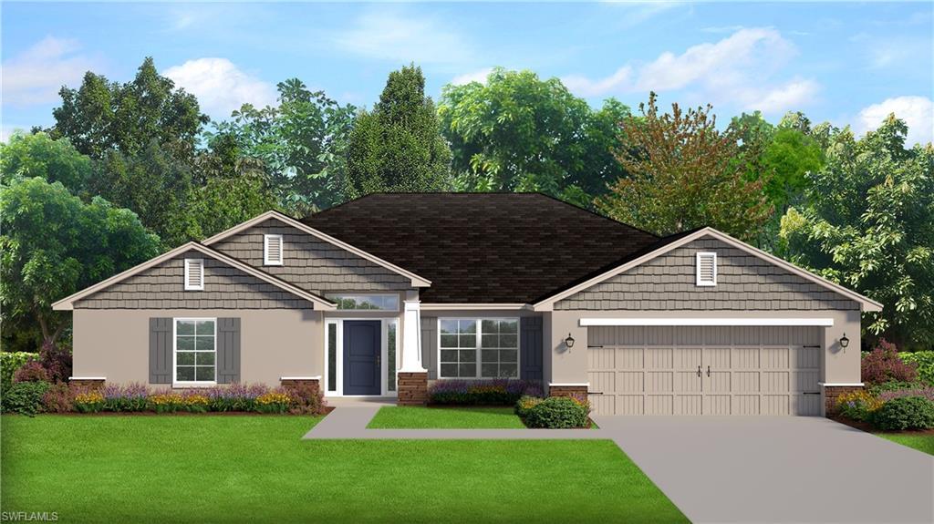 Image 3: Contemporary single-story residence with a dark asphalt shingle roof