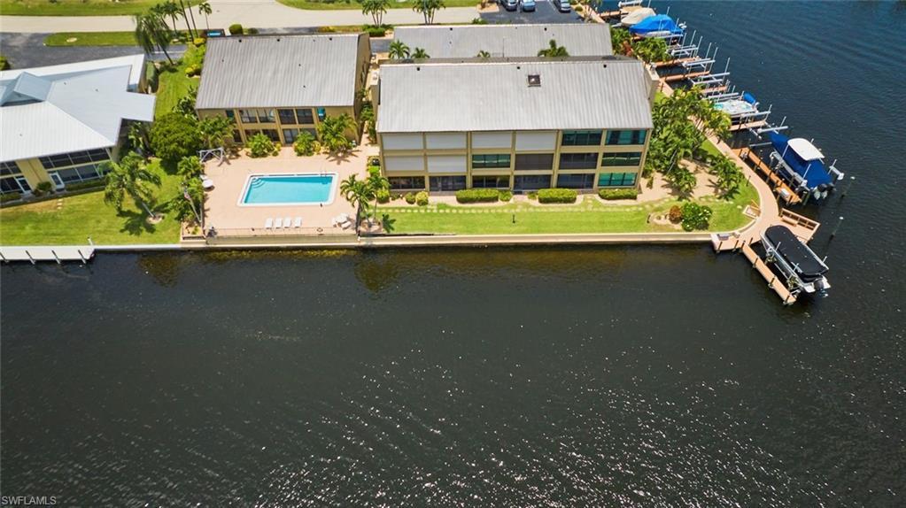 Image 4: Another Aerial View of the pool.  Dolphin and Manatee are never far away!
