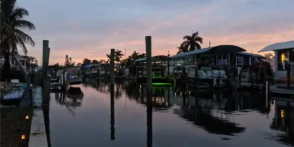 Image 3: Water view with a dock