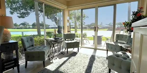 Image 2: These are the best views in Rivers Edge!!! Awe inspiring views from your enclosed lanai.