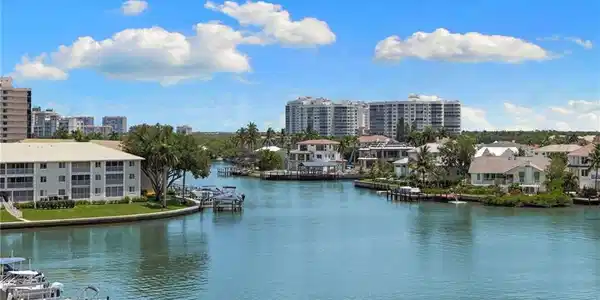Image 3: Waterfront property featuring multiple boat docks
