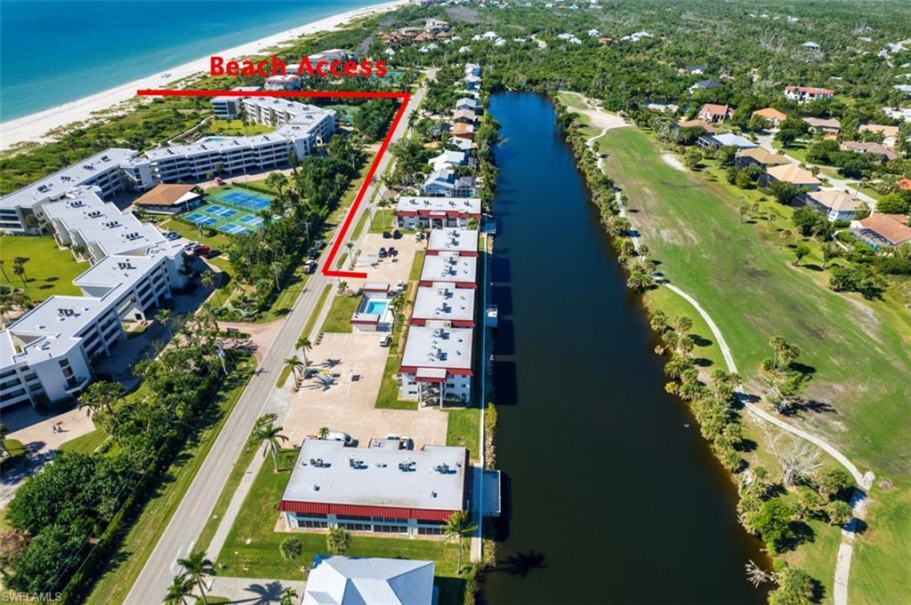 Image 3: Aerial view of complex and access to beach