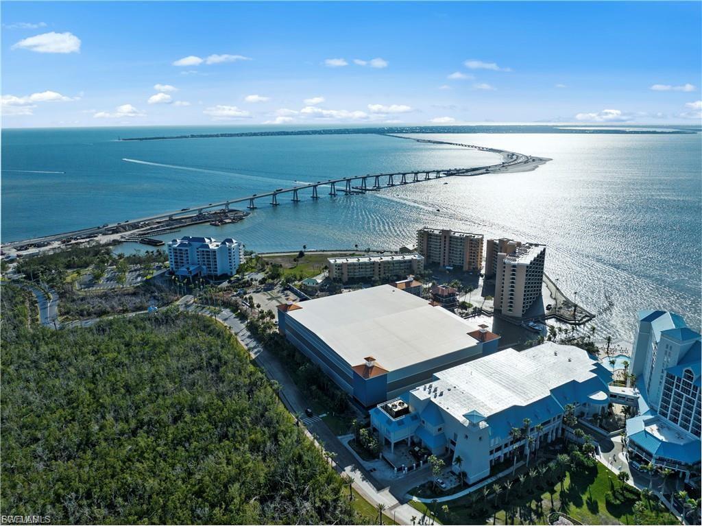 Image 3: Aerial view looking towards river and Sanibel