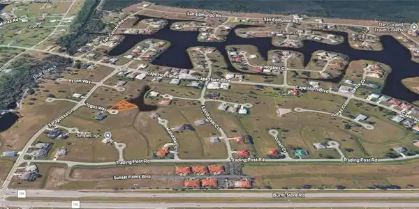 Image 2: Aerial map of property and surrounding area
