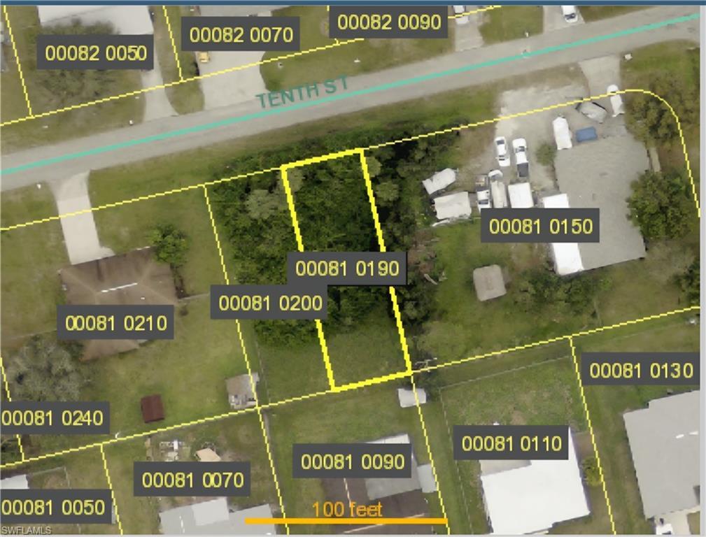 Image 1: Aerial overview of property's location with property boundaries highlighted
