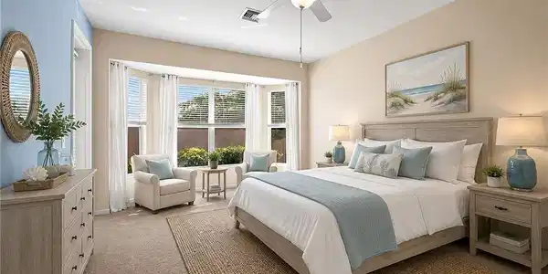 Image 2: Virtually Staged Primary Bedroom