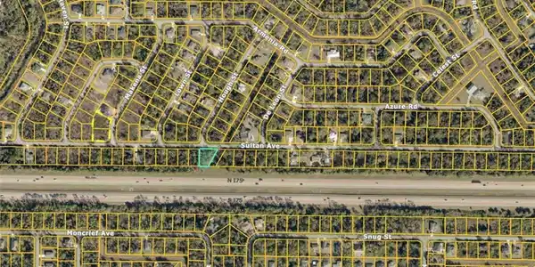Image 3: Plat map. Illustrating property boundaries and street configurations for the subject property