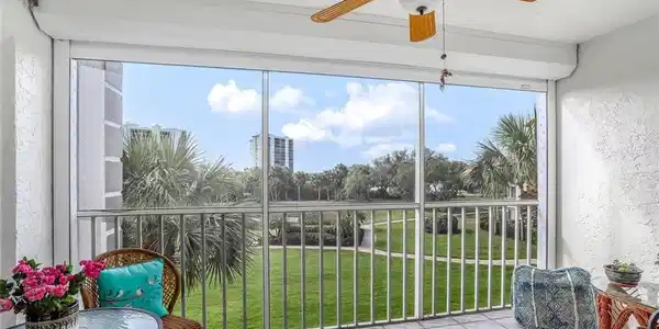 Image 4: Amazing View!! Breezy and protected by electric hurricane shutters.