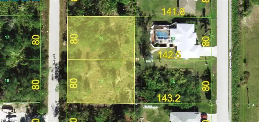 Image 1: Property Survey Map. Illustrating lot boundaries and dimensions for the property