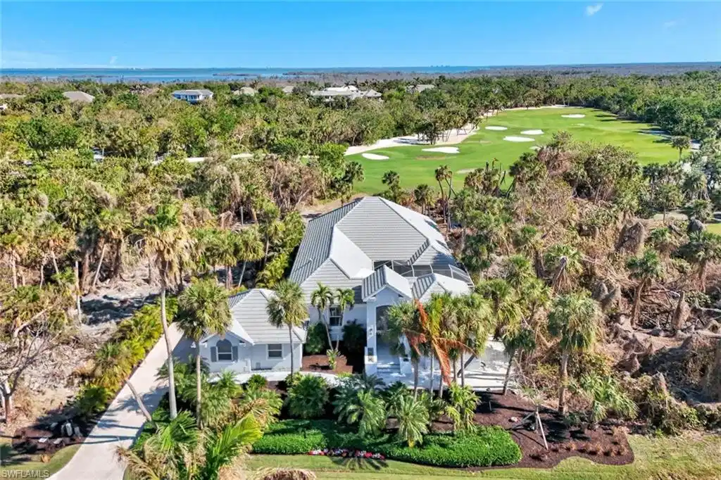 Image 1: Aerial view of house