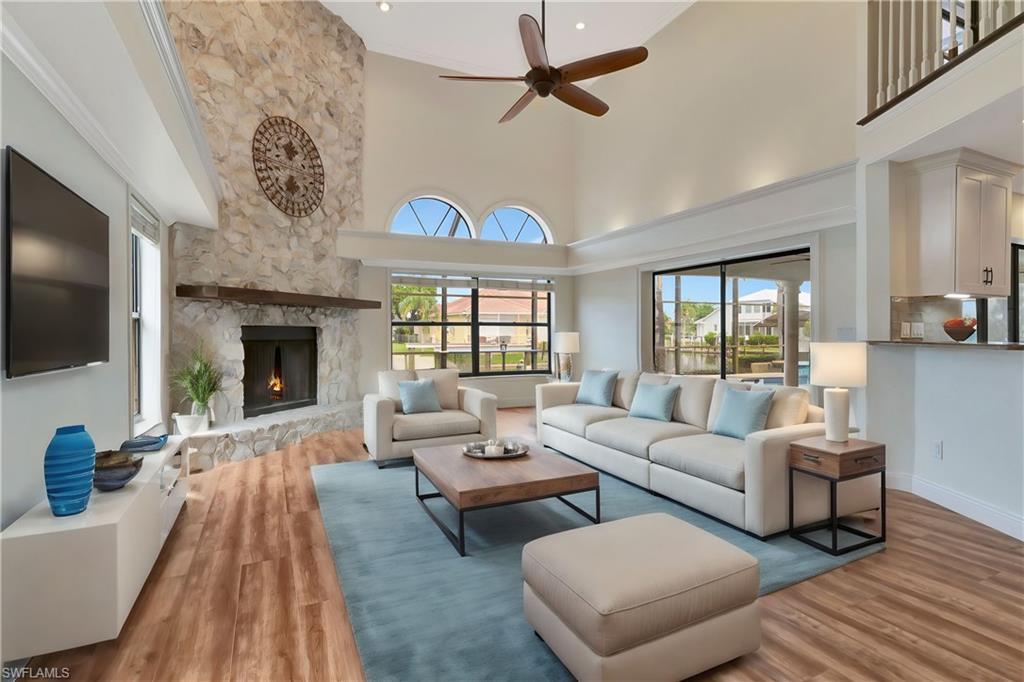 Image 1: Living room virtually staged