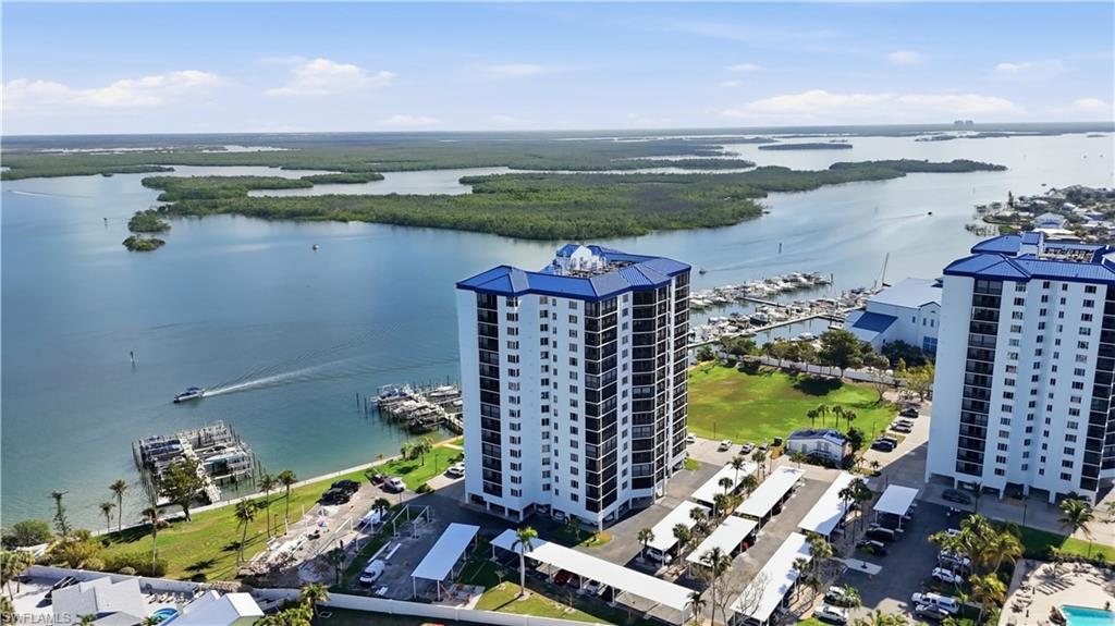 Image 1: Drone / aerial view of a large body of water - Virtually Edited Image