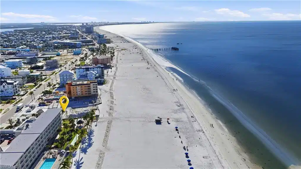 Image 1: Bird's eye view of unending shoreline - Virtually Edited Image