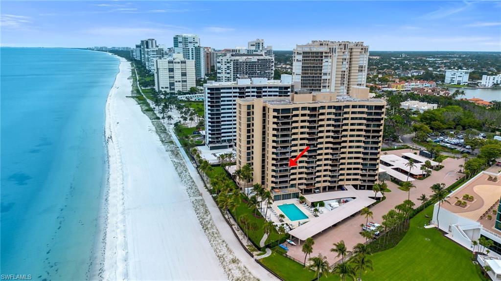 Image 1: Exceptional coastal location showcasing the Gulf and pristine shoreline.