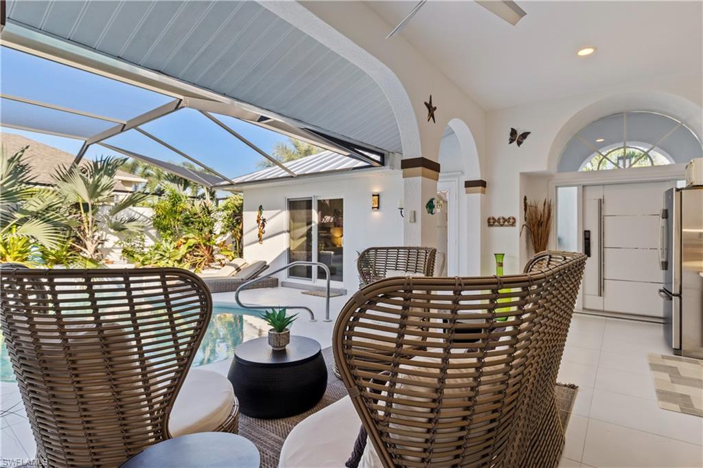 Image 4: View of patio with  outdoor pool